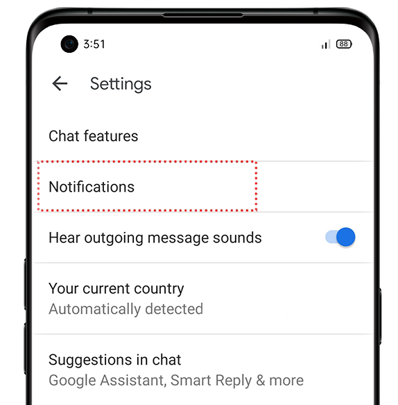 How to Mange Notifications for Google Message App?