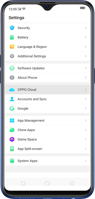 ColorOS 5.2 Auto Sync OPPO Cloud_1
