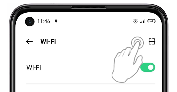 Selecting the Scan option