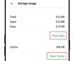 Storage Usage