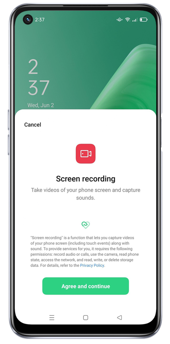 OPPO A74 5G Screen Recorder