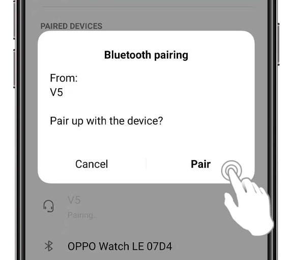 How to Pair Bluetooth Headset on OPPO Smartphone_Pair with the device