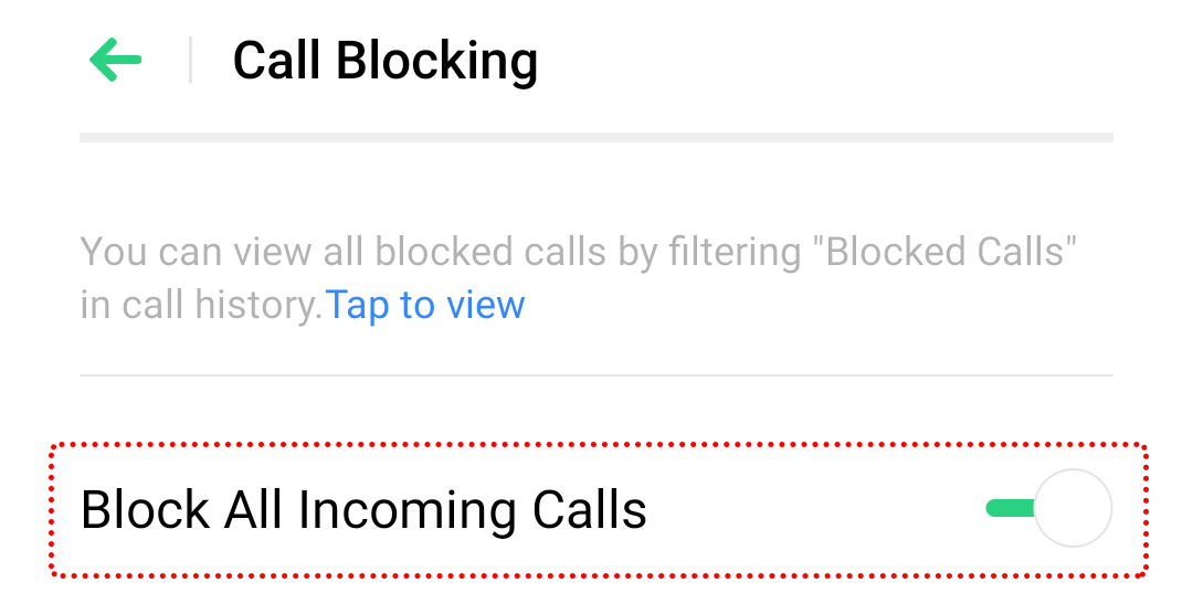 How to block calls?