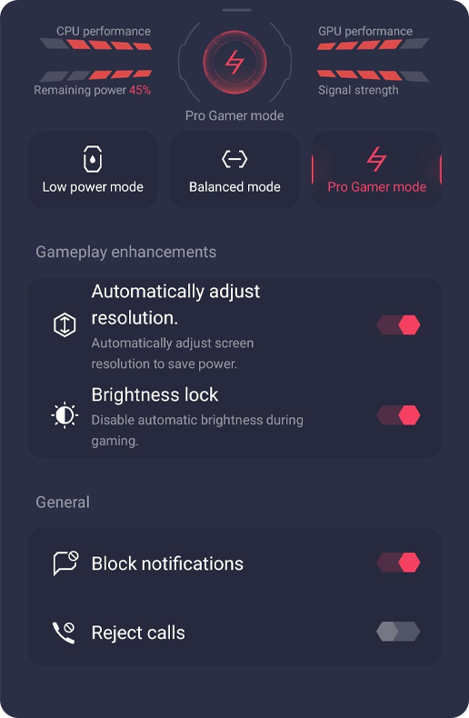 OPPO Game Space Pro Gamer Mode