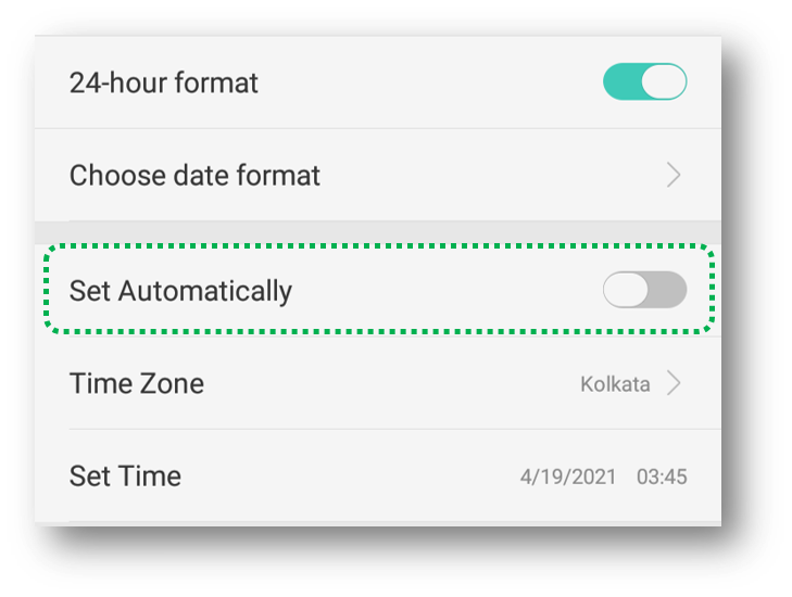 OPPO_A57_Date_&_Time_setting