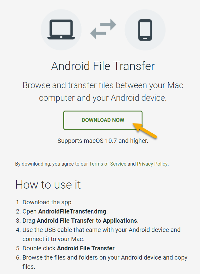 install Android File Transfer