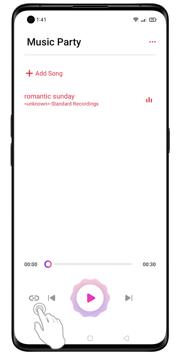 OPPO Music Party device connected