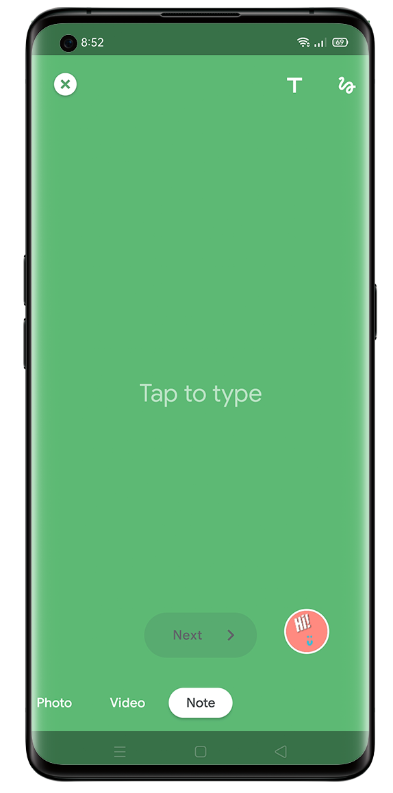 How to Type a Note Using Google Duo?