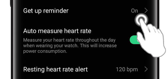 How to Turn Off Get Up Reminder on OPPO Watch?