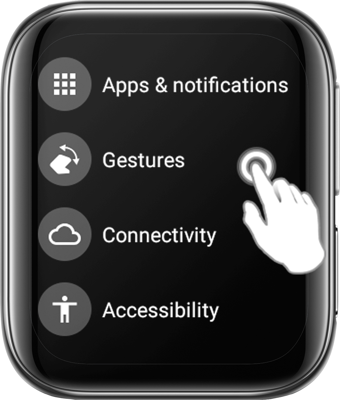 What is Wrist Gesture on OPPO Watch?