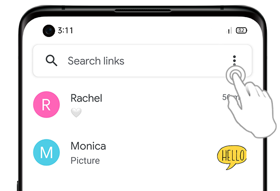 What is Simple Characters in Google Message App?