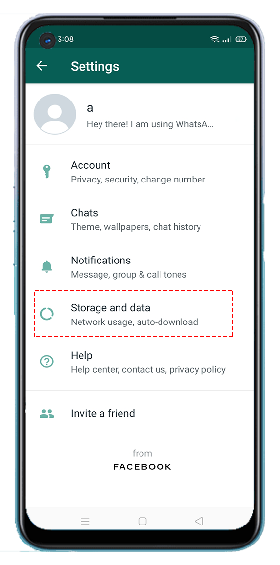 Whatsapp Storage and data