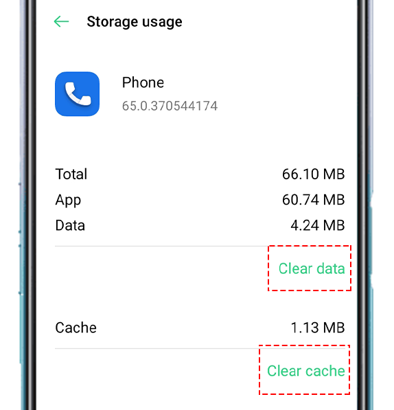 Storage Usage Phone
