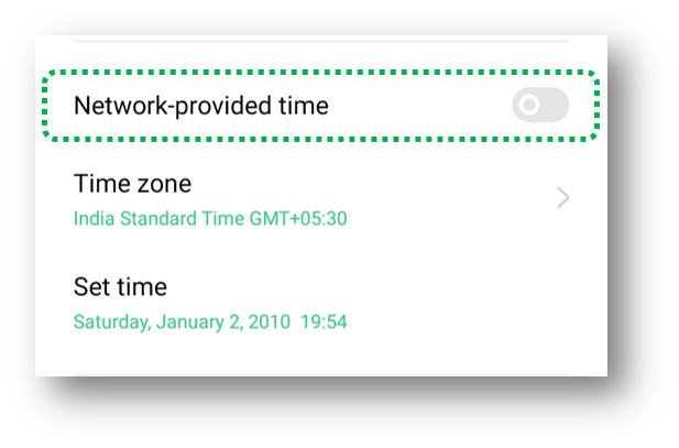 disable_change_date_and_time_automatically_in_F9_Pro
