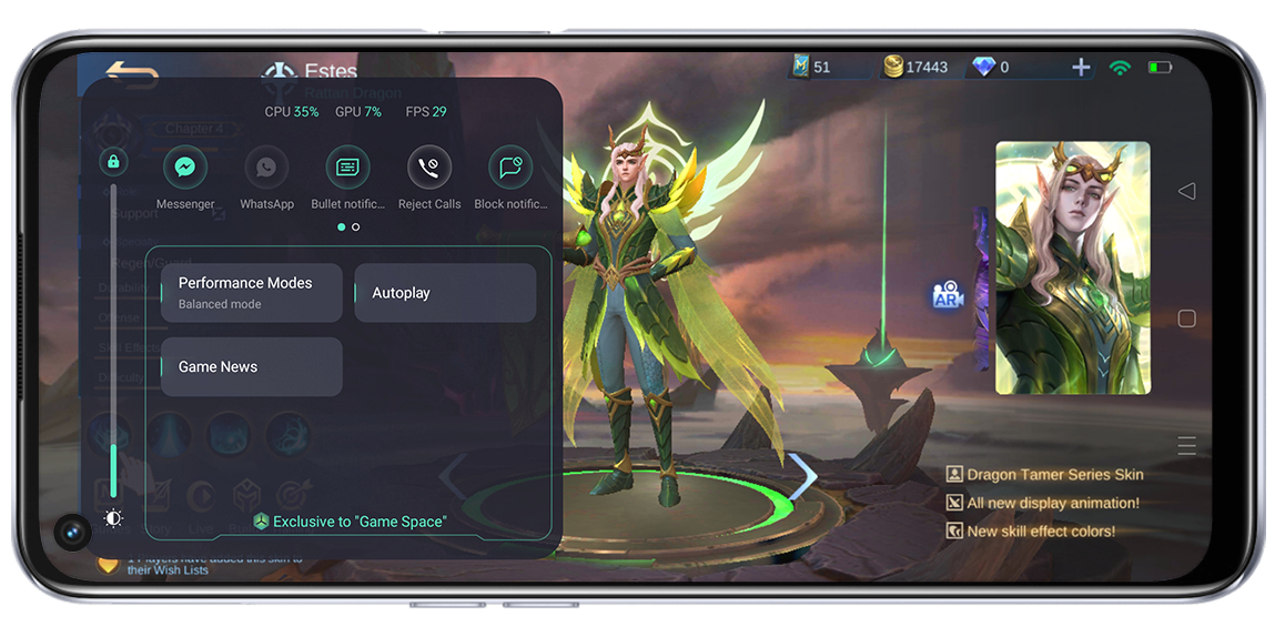 Game Space's features