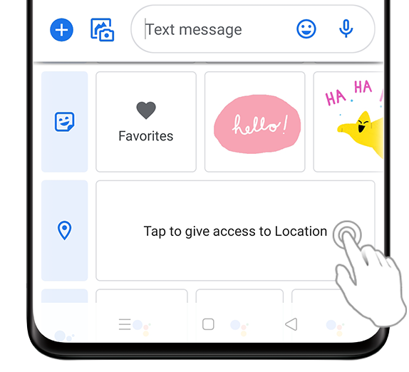 How to manage location in Google Message App?