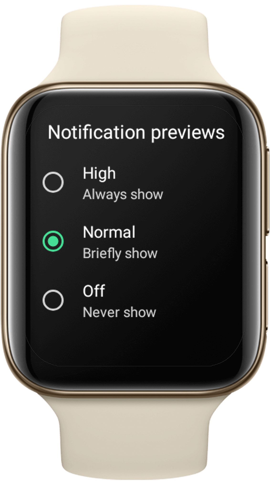 Set the Content Length of Notification Preview with OPPO Watch