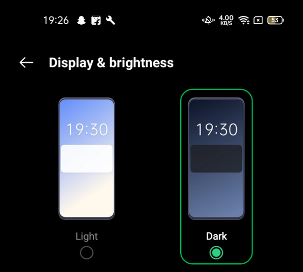  Enable Dark Mode in OPPO F15
