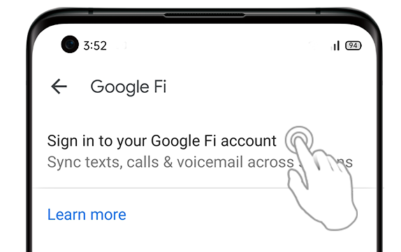 What is Google Fi in Google Message App?