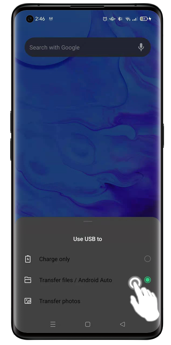 If your computer can only read photos when connected with your phone