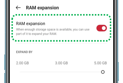 OPPO F19 RAM Expansion inquiry